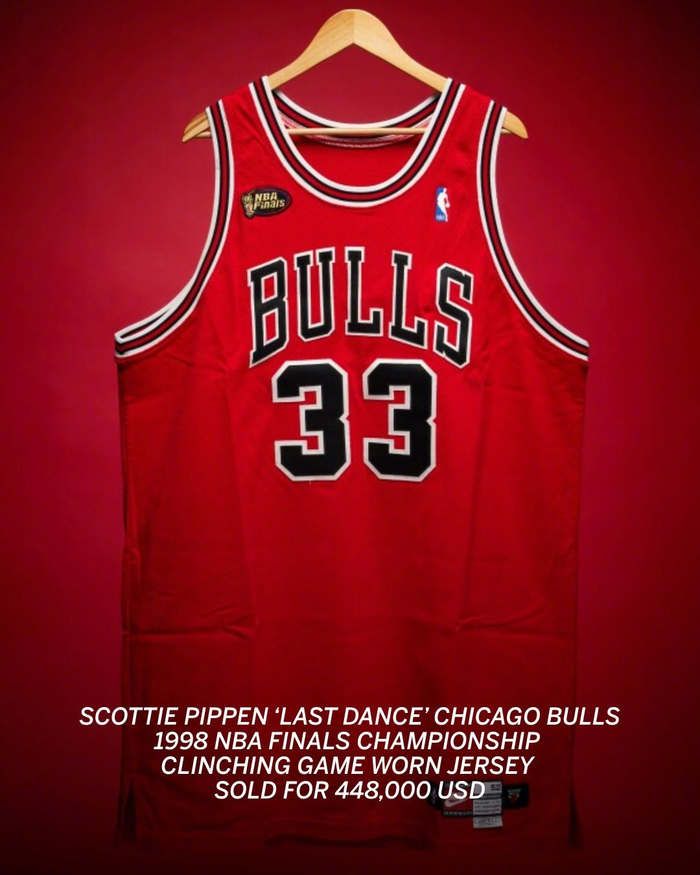 皮蓬纪念品拍卖创纪录 伯德签名球衣成最大赢家